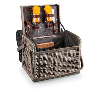 Picnic Time Kabrio Picnic Basket with Wine and Cheese Service for Two, Anthology Collection