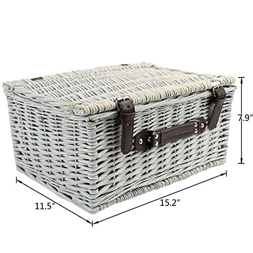 Home Innovation Picnic Basket for 2 with Waterproof Blanket Sale ...