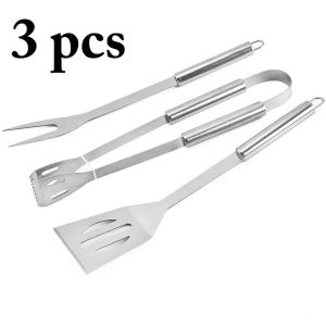 Utensil Set Barbecue Spatula Fork Tongs Portable Multifunction BBQ